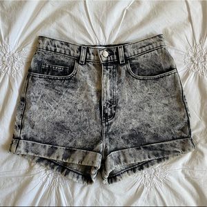 American Apparel Acid Wash Jean Shorts